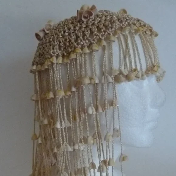 Vintage CLEOPATRA beaded head piece Amazon.com: BARTOSI Cleopatra Headpiece Gold Egyptian Snake  main image 4